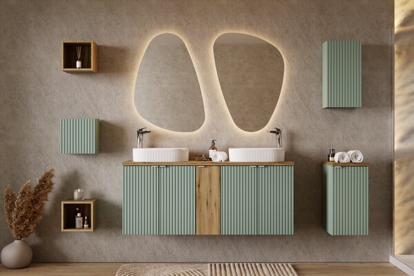 Comad Závěsná koupelnová skříňka Line Reed Green D 81-30-1D zelená