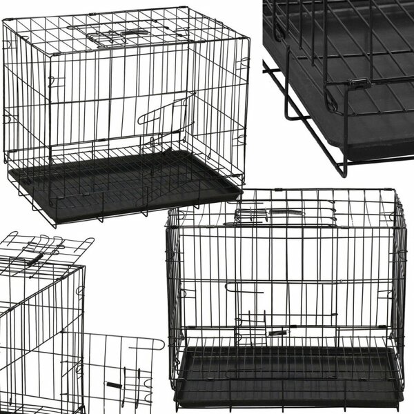 Klec pro zvířata 50x34x42 cm, kovová SPRINGOS PA1018