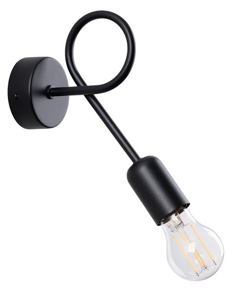 Sollux Lighting Nástěnné svítidlo LOOP černé