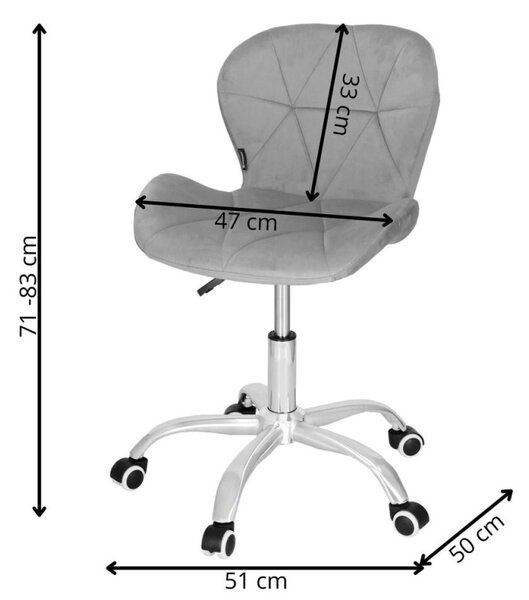 Kancelářská židle SPRINGOS Avoria HF0018 šedá