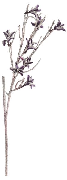 Umělá větvička FROST BLOOM 120 cm, fialová