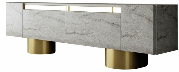 Televizní stolek Bohem Travertine and Gold