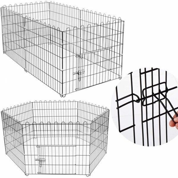 Skladací ohrádka pro psa - výběh pro štěnata 152x73 cm SPRINGOS PA1015