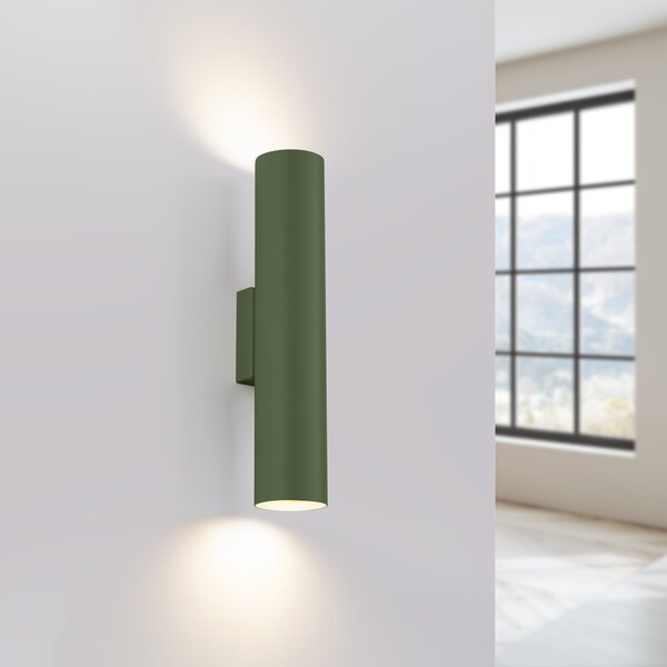 Sollux Lighting Nástěnné svítidlo LAGOS 2 olivově zelené