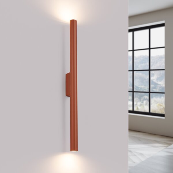 Sollux Lighting Nástěnné svítidlo PASTELO 2 červená okrová
