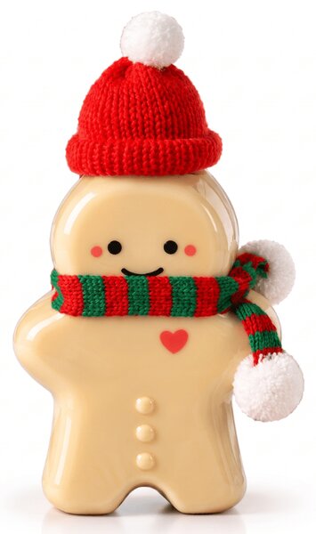 Láhev na vaječný likér GINGER BUDDY 350 ml, červená/zelená