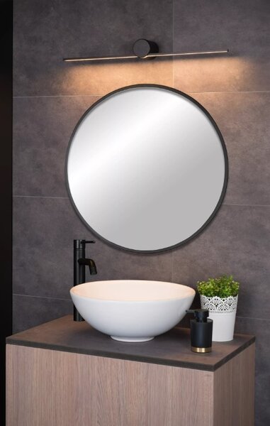 Lucide 12201/60/30 LED nástěnné svítidlo Mizar 1x6W | 2700K | 270lm | IP44 - černá