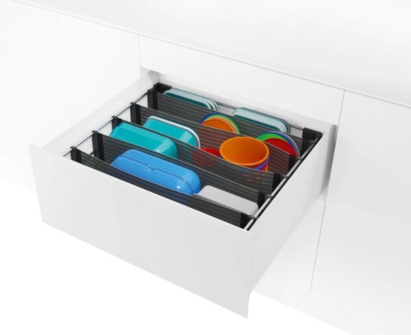 IN-DURO Flexibilní organizér SpaceFlexx na plastové krabičky 52 x 47 x 13 cm