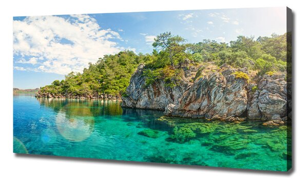 Foto obraz canvas Modrá laguna oc-90231572