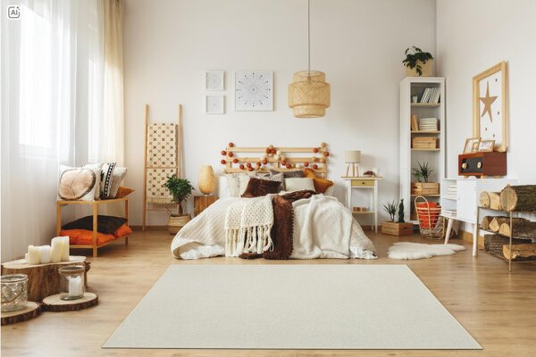 Metrážový koberec London Bridge Oyster krémový