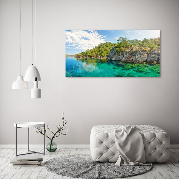 Foto obraz canvas Modrá laguna oc-90231572
