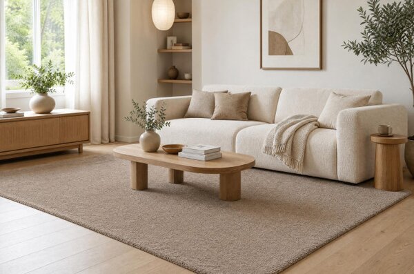 Koberec DUNE WOOL 497 01 TM620 hnědý