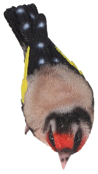 Zahradní figurka z polyesterové pryskyřice Bird, 12x8,5 cm, vícebarevná