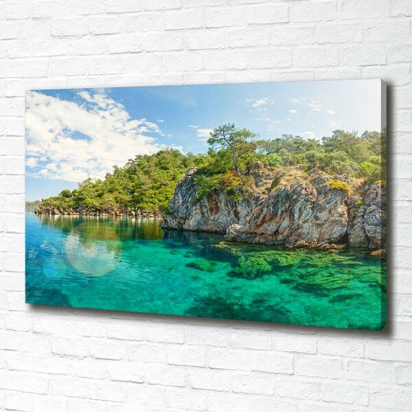 Foto obraz canvas Modrá laguna oc-90231572