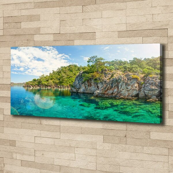Foto obraz canvas Modrá laguna oc-90231572