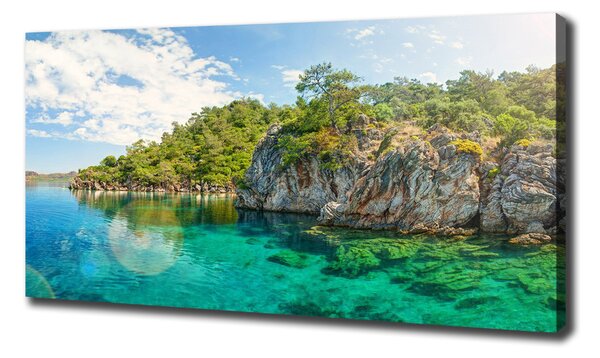 Foto obraz canvas Modrá laguna oc-90231572