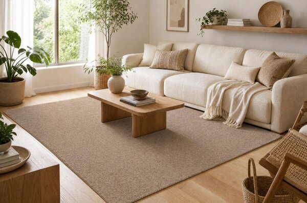 Koberec DUNE WOOL 497 01 TM620 hnědý