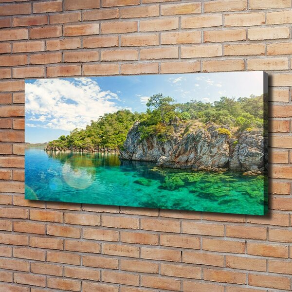 Foto obraz canvas Modrá laguna oc-90231572