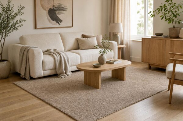 Koberec DUNE WOOL 497 01 TM621 béžový / hnědý
