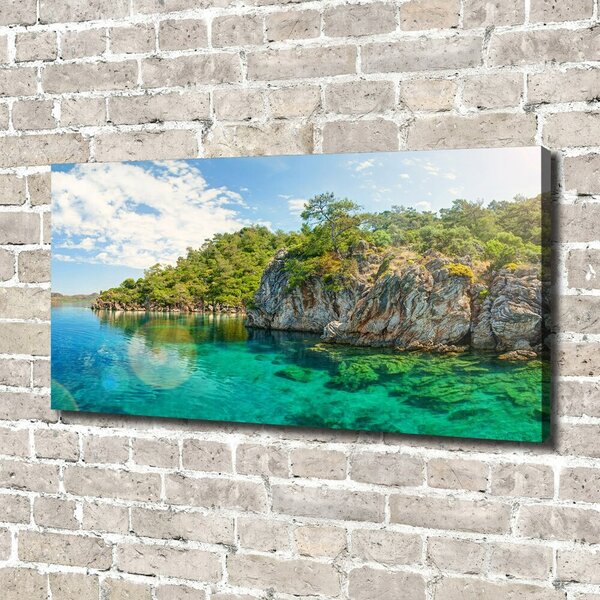 Foto obraz canvas Modrá laguna oc-90231572
