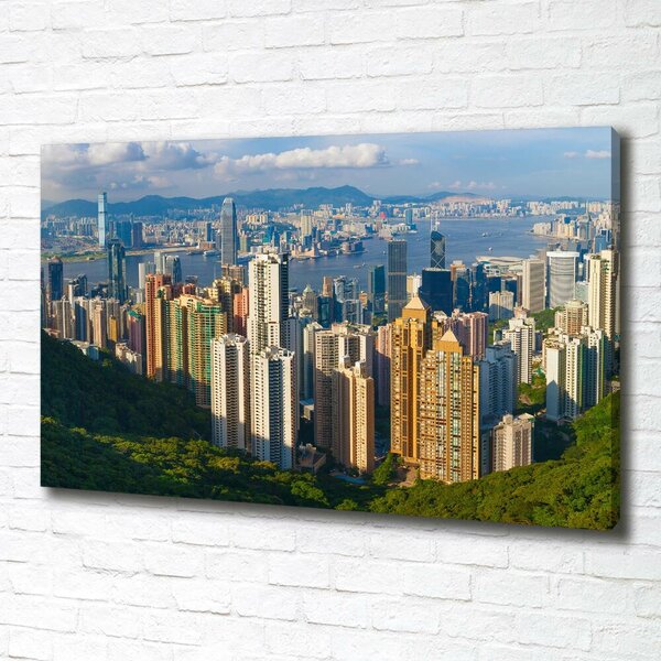 Foto obraz na plátně do obýváku Hongkong panorama oc-90238708