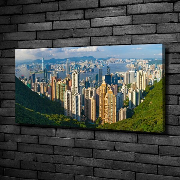 Foto obraz na plátně do obýváku Hongkong panorama oc-90238708