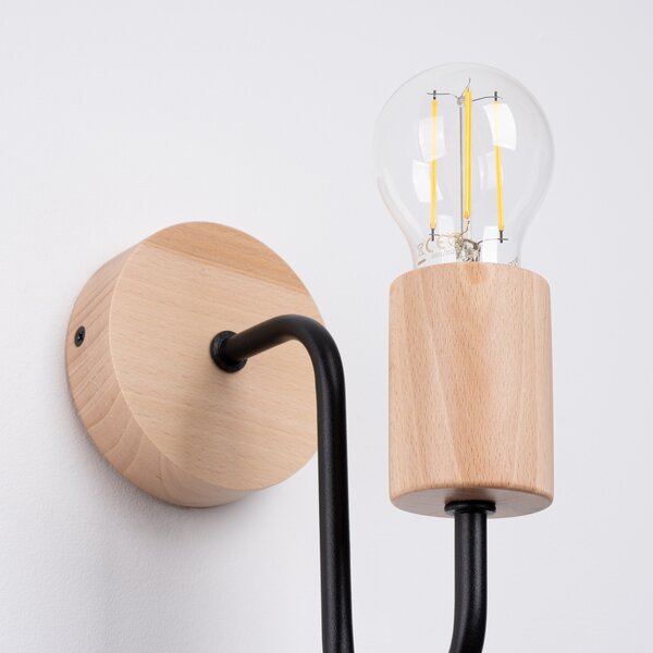 Sollux Lighting Nástěnné svítidlo TIMBO černé