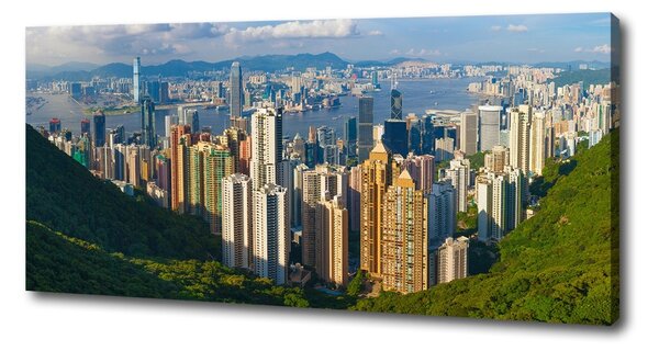 Foto obraz na plátně do obýváku Hongkong panorama oc-90238708