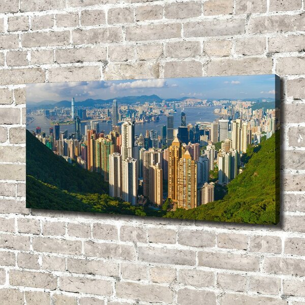 Foto obraz na plátně do obýváku Hongkong panorama oc-90238708