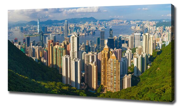Foto obraz na plátně do obýváku Hongkong panorama oc-90238708