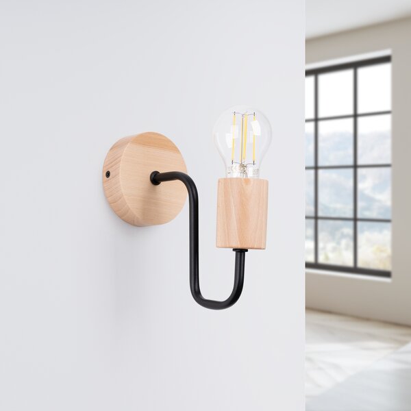 Sollux Lighting Nástěnné svítidlo TIMBO černé