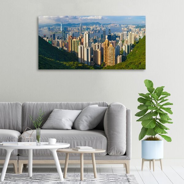 Foto obraz na plátně do obýváku Hongkong panorama oc-90238708