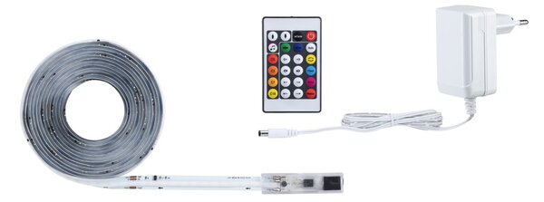 P 79563 SimpLED LED Strip RGBIC Motion Music kompletní sada 3m s krytím 16W 210lm/m 420 LED/m RGB 18VA - PAULMANN