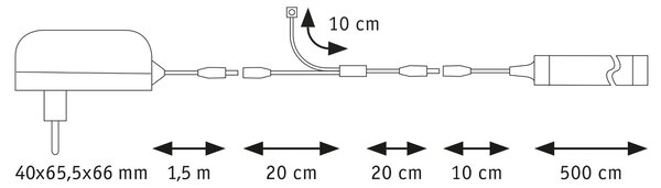 P 79568 SimpLED LED Strip Delta kompletní sada 5m s krytím 18W 660lm/m 3000K - PAULMANN