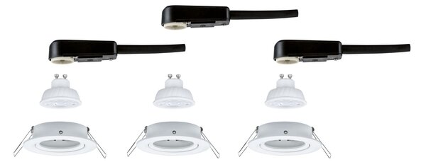 P 92271 LED vestavné svítidlo Nova GU10 Flat výklopné 3x4,9W 230V 2700K bílá mat - PAULMANN
