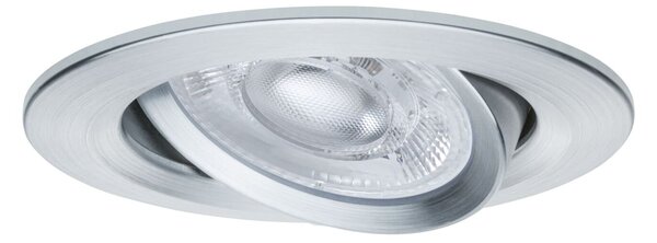 P 92273 LED vestavné svítidlo Nova GU10 Flat výklopné 3x4,9W 230V 2700K hliník broušený - PAULMANN