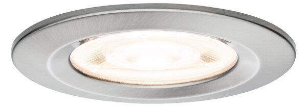 P 92279 LED vestavné svítidlo Nova GU10 Flat nevýklopné IP44 3x4,9W 230V 2700K kov kartáčovaný - PAULMANN