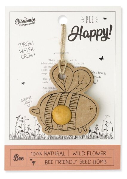 Semínka divokých květin Bee Happy + pohlednice
