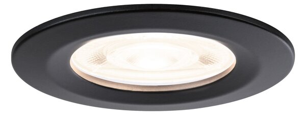 P 92311 LED vestavné svítidlo Nova GU10 Flat nevýklopné IP44 3x4,9W 230V 2700K černá mat - PAULMANN