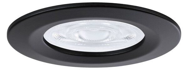 P 92311 LED vestavné svítidlo Nova GU10 Flat nevýklopné IP44 3x4,9W 230V 2700K černá mat - PAULMANN
