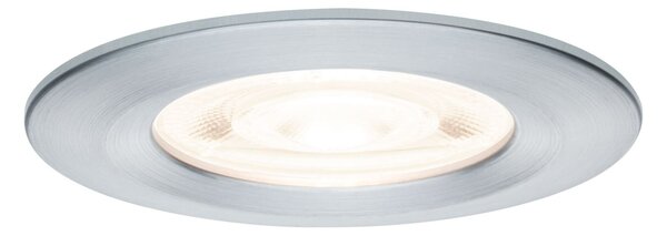 P 92309 LED vestavné svítidlo Nova GU10 Flat nevýklopné IP44 3x4,9W 230V 2700K hliník broušený - PAULMANN