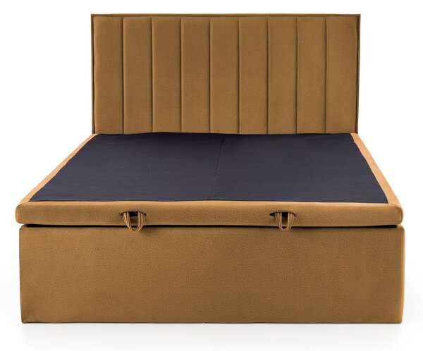 Boxspring postel 160 cm Asencion (hořčicová)