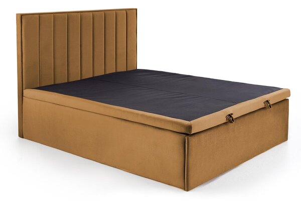 Boxspring postel 160 cm Asencion (hořčicová)