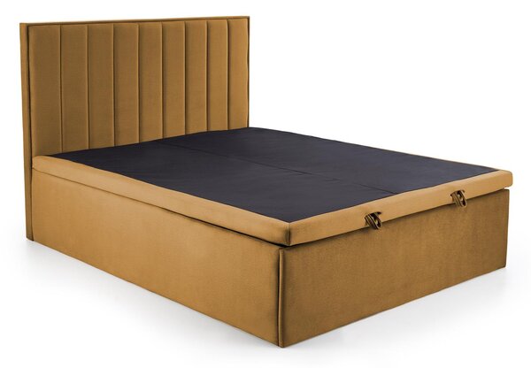 Boxspring postel 160 cm Asencion (hořčicová)