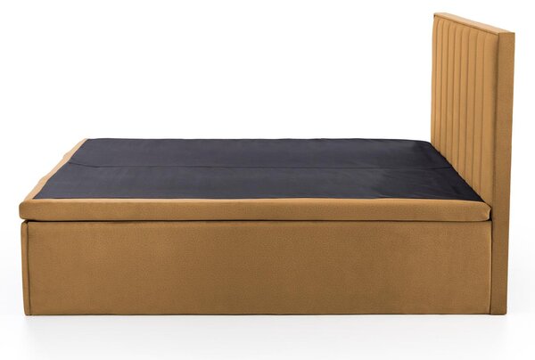 Boxspring postel 160 cm Asencion (hořčicová)