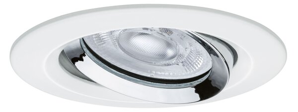 P 92422 LED vestavné svítidlo Nova Plus GU10 Flat IP65 93mm 4,9W 230V stmívatelné 4000K bílá mat/chrom - PAULMANN