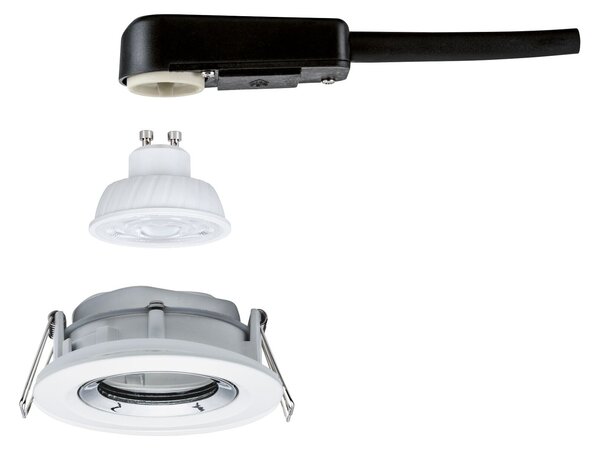 P 92422 LED vestavné svítidlo Nova Plus GU10 Flat IP65 93mm 4,9W 230V stmívatelné 4000K bílá mat/chrom - PAULMANN