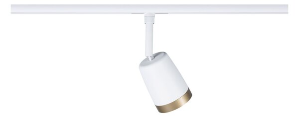 P 93136 URail lištový spot Cover spot GU10 max. 10W 230V bílá/zlatá mat - PAULMANN
