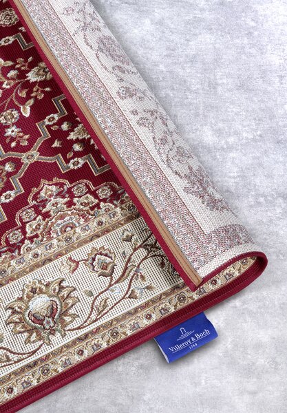 Villeroy & Boch, Kusový koberec Villeroy & Boch 106057 Red, Cream – na ven i na doma, 160x235, červená, chodba / předsíň