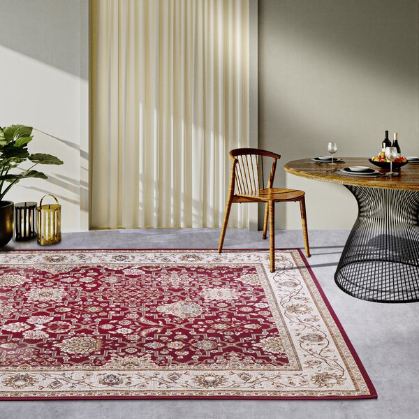 Villeroy & Boch, Kusový koberec Villeroy & Boch 106057 Red, Cream – na ven i na doma, 160x235, červená, chodba / předsíň